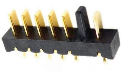 LM-T6-9-25    6P刀片连接器间距2.5 防呆6位刀片电池座  6pin防呆笔记本电池座间距2.5